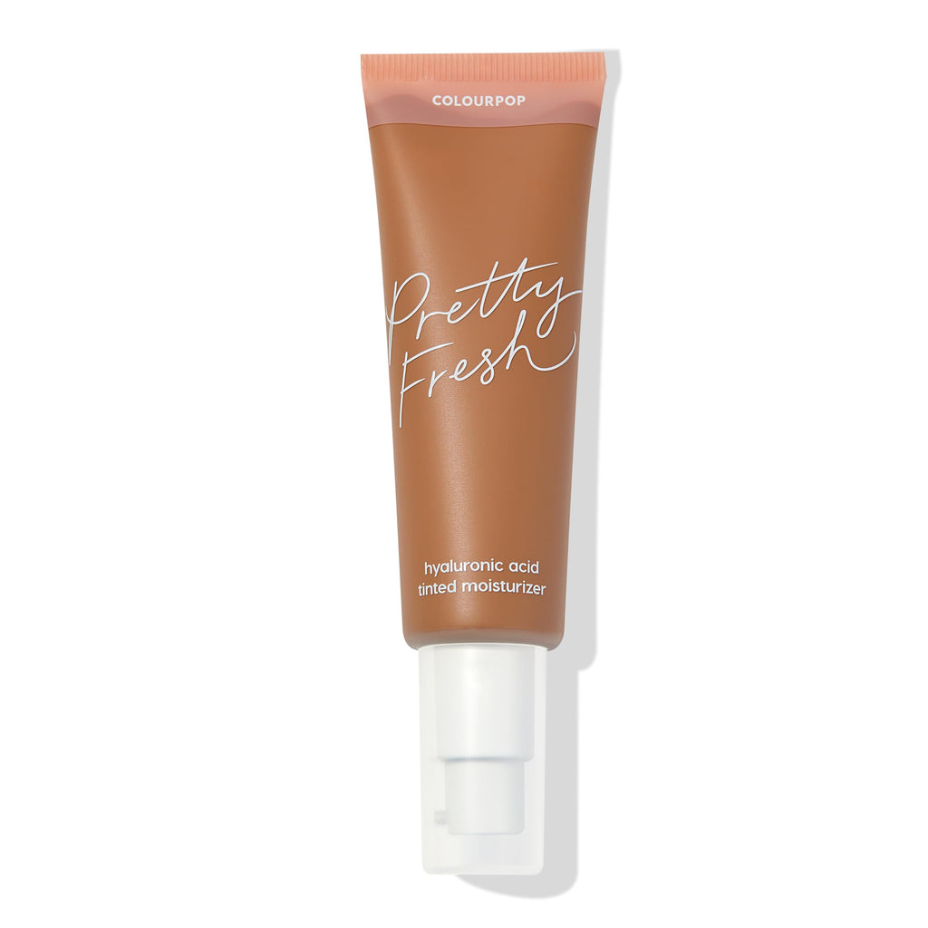 ColourPop Pretty Fresh Tinted Moisturizer – Hydrating Skin Tint with Hyaluronic Acid & Coconut Water (Dark 18W)