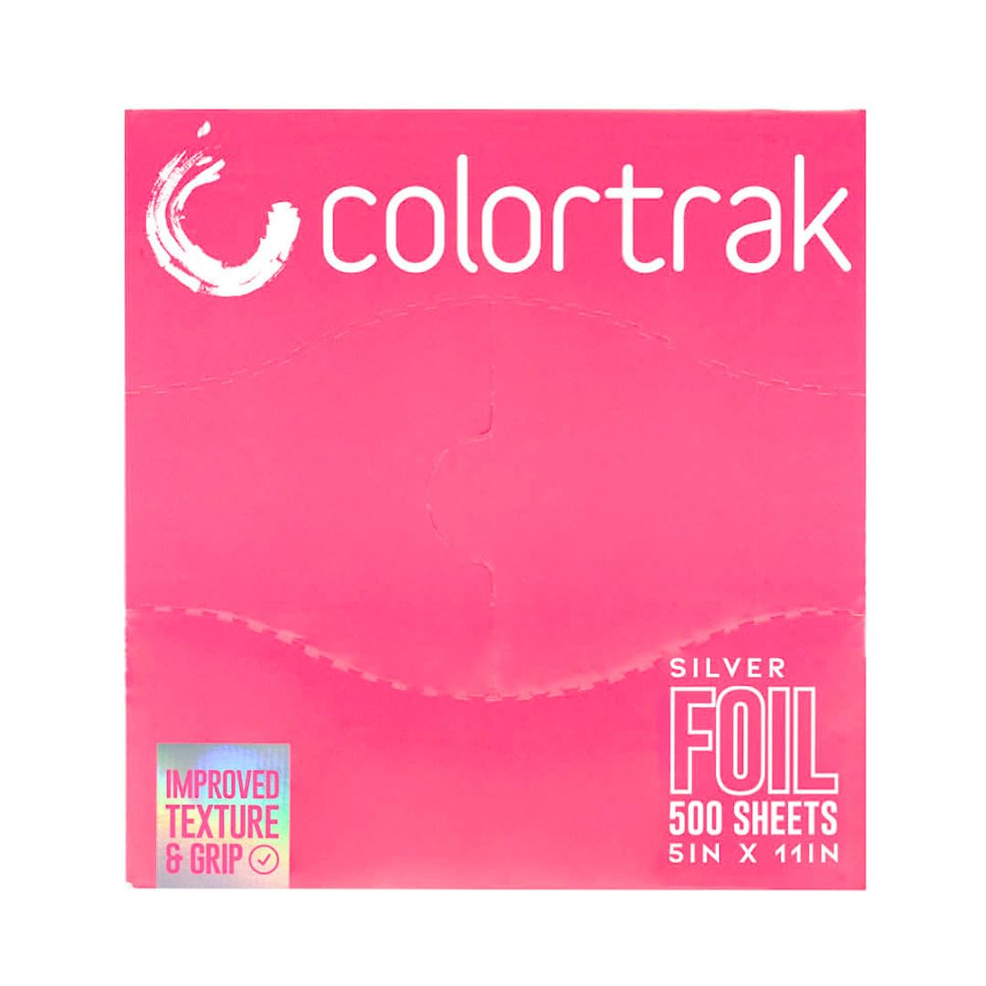 Colortrak Embossed Silver Aluminum Foil Pop-Up Dispenser – 12 Boxes, 6000 Pre-Cut 5x11 Sheets
