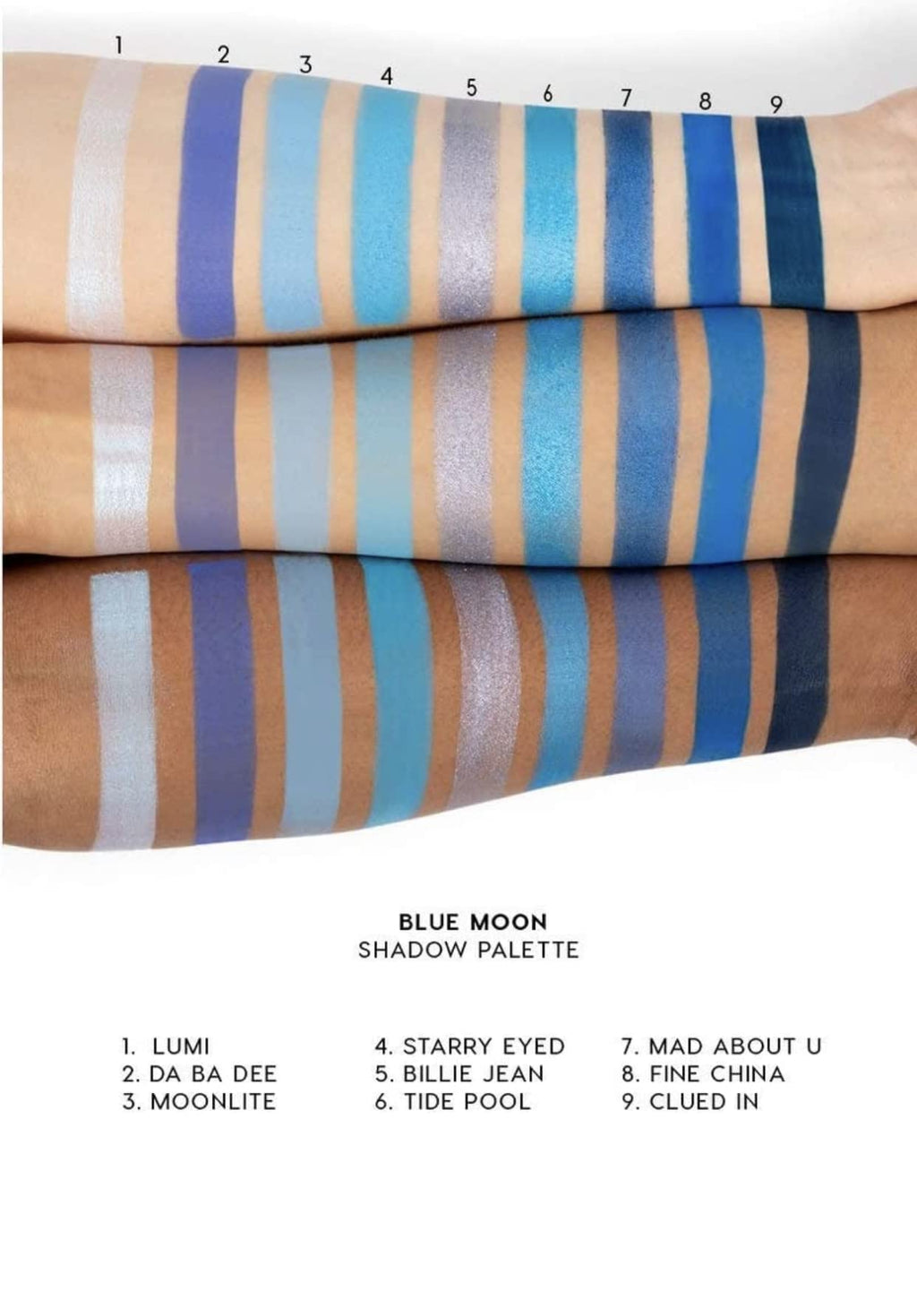 ColourPop Blue Moon Eyeshadow Palette – Powder | 9 Shades of Blue