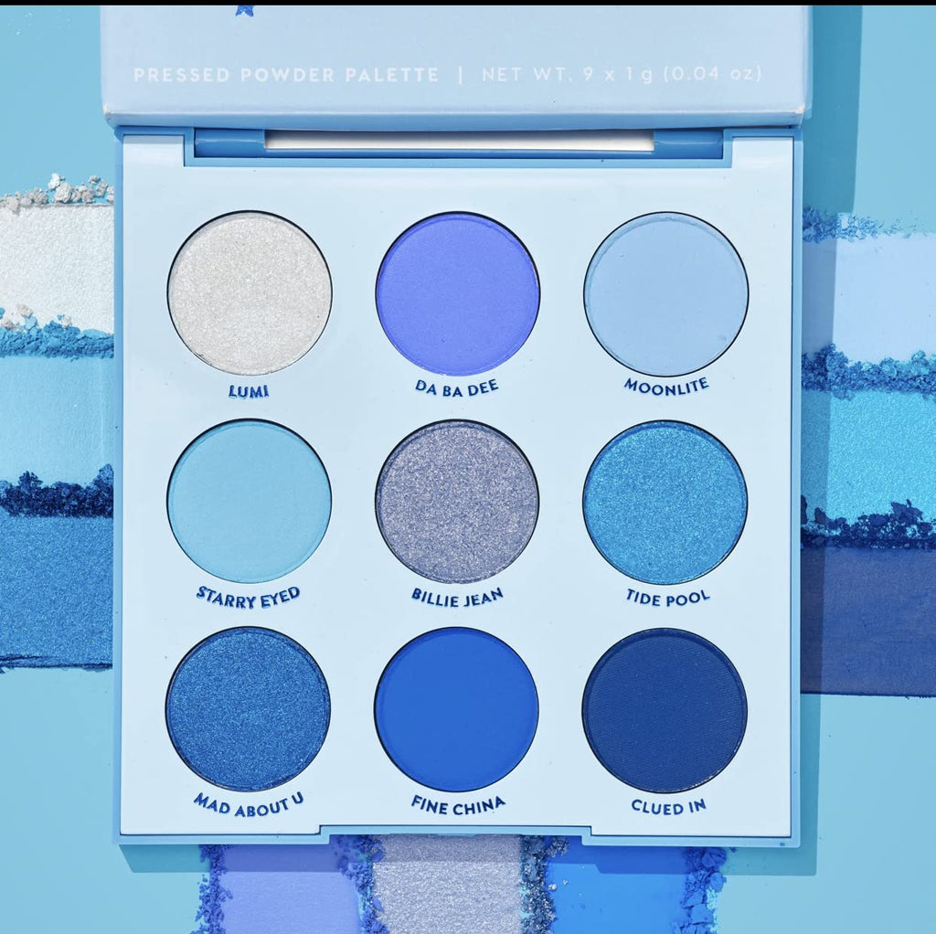 ColourPop Blue Moon Eyeshadow Palette – Powder | 9 Shades of Blue