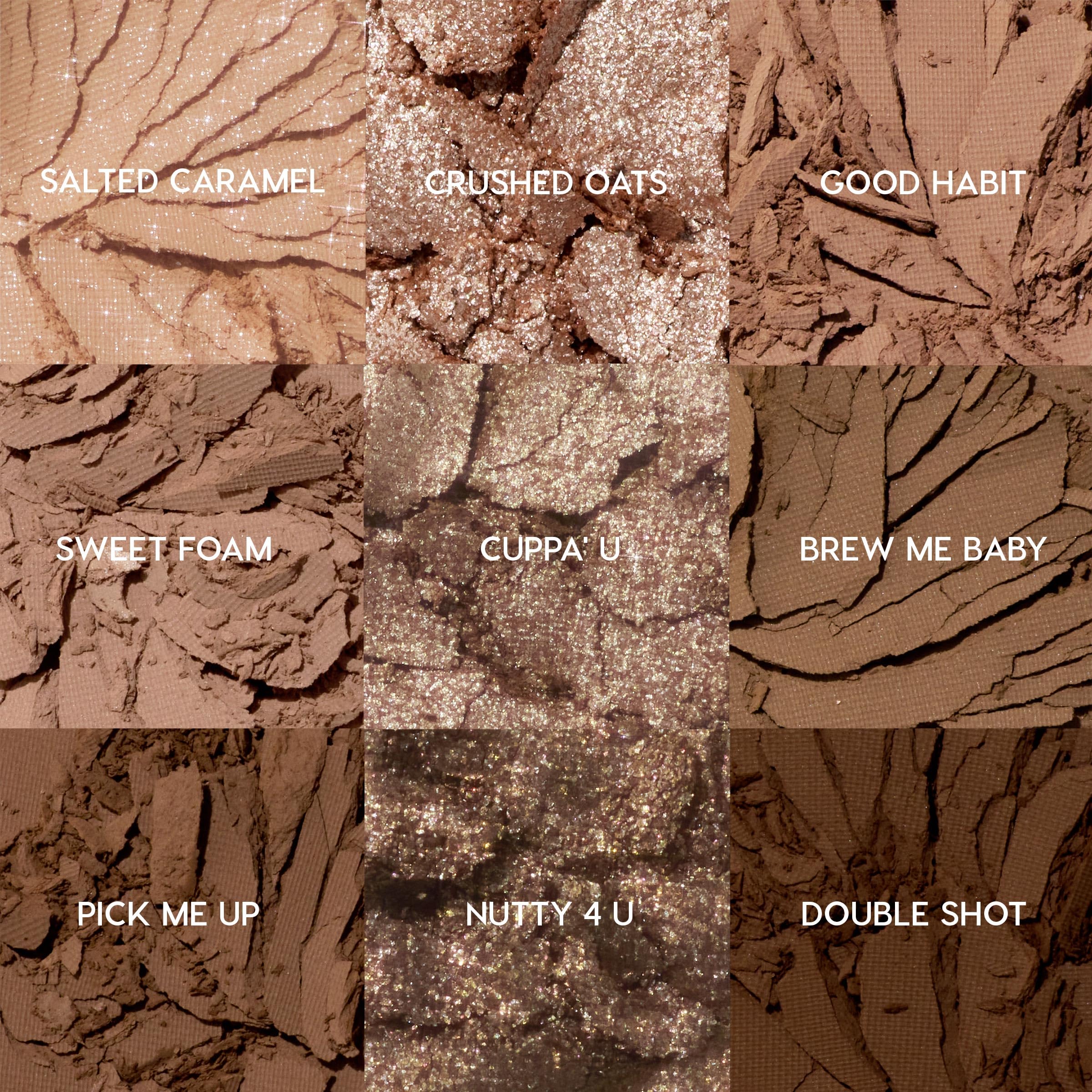 ColourPop Deja Brew Eyeshadow Palette – Cool-Toned Nude Shades, Matte & Metallic Finishes