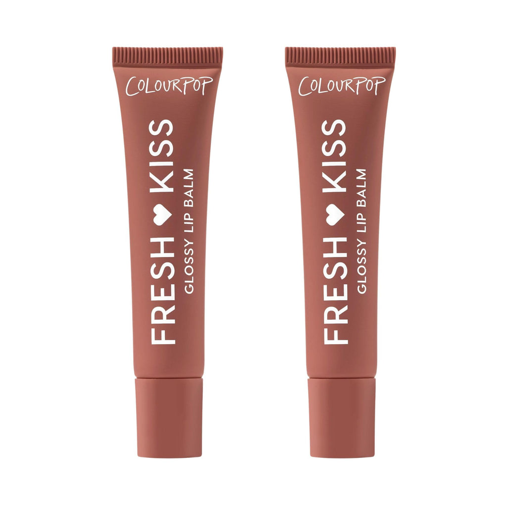 ColourPop Fresh Kiss Glossy Lip Balm 2-Pack – Chocolate Milkshake (Hyaluronic Acid & Peptides)