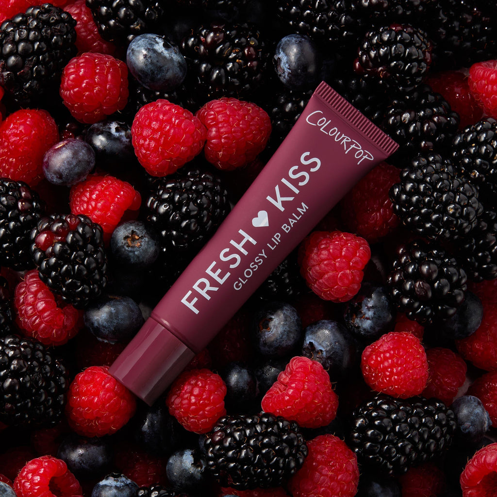 ColourPop Fresh Kiss Glossy Lip Balm – Hydrating Lip Care with Peptides, Hyaluronic Acid, Shea Butter & Vitamin E (Wild Berry, 2 Count)