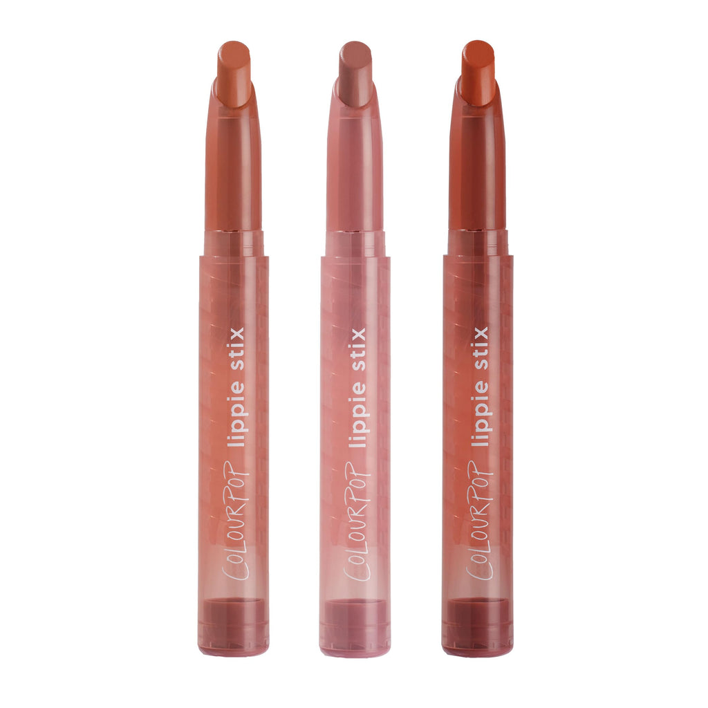 ColourPop Lippie Stix Kit – 3 Long-Lasting Lipsticks with Vitamin E & Shea Butter | Paraben & Sulfate Free
