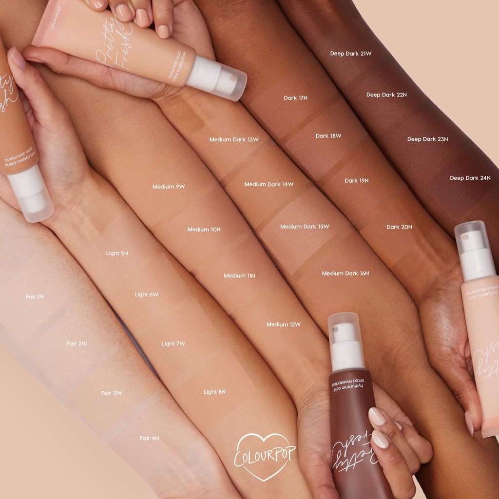 ColourPop Pretty Fresh Tinted Moisturizer - Hydrating Skin Tint with Hyaluronic Acid & Coconut Water | Med Dark 13W