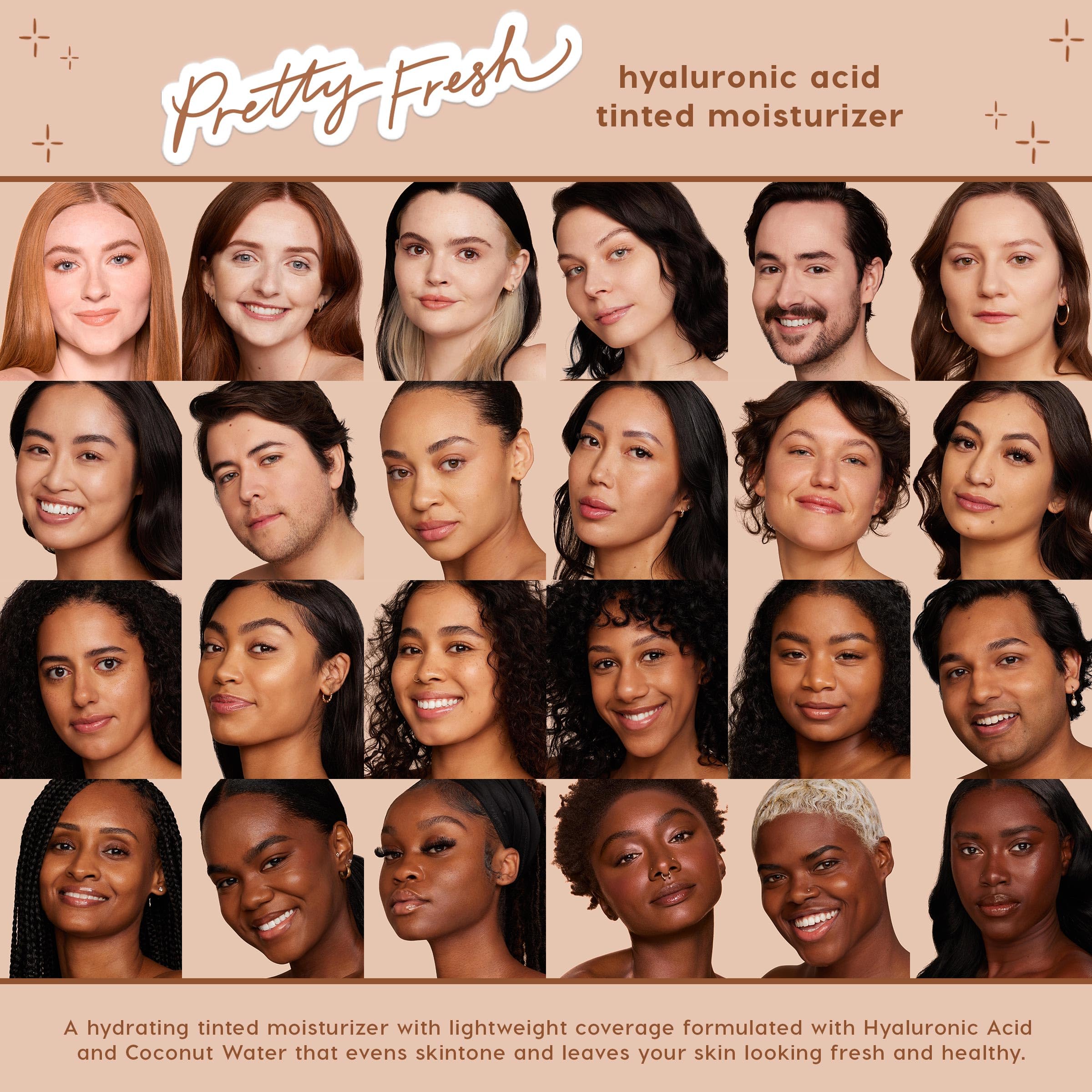 ColourPop Pretty Fresh Tinted Moisturizer - Hydrating Skin Tint with Hyaluronic Acid & Coconut Water | Med Dark 13W