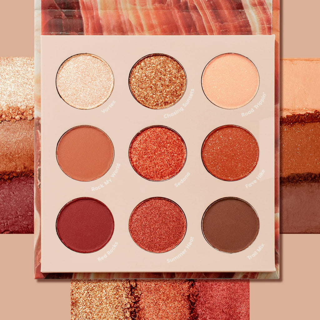 ColourPop Rock On Eyeshadow Palette – Warm Terracotta Shades, Matte & Metallic Finishes