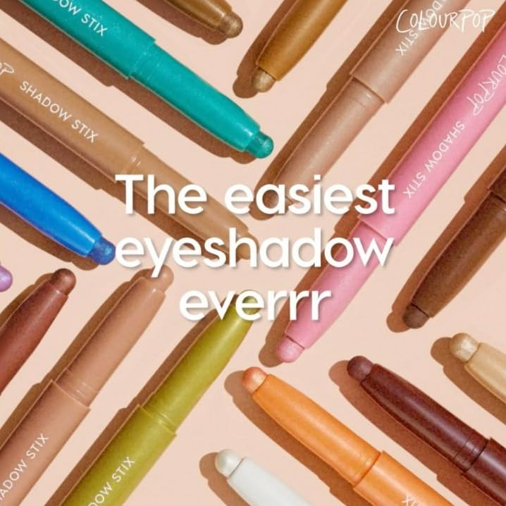 ColourPop Rose Goals Shadow Stix Kit – Matte & Shimmer Cream Eyeshadow Sticks (3 Count) – Vegan & Cruelty-Free