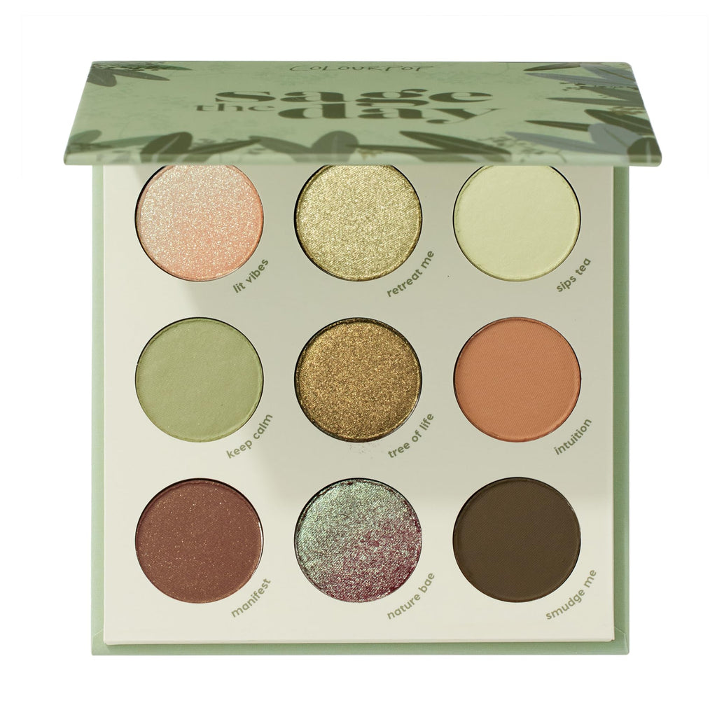 ColourPop Sage the Day Eyeshadow Palette — Sage & Olive, Matte & Metallic Finishes