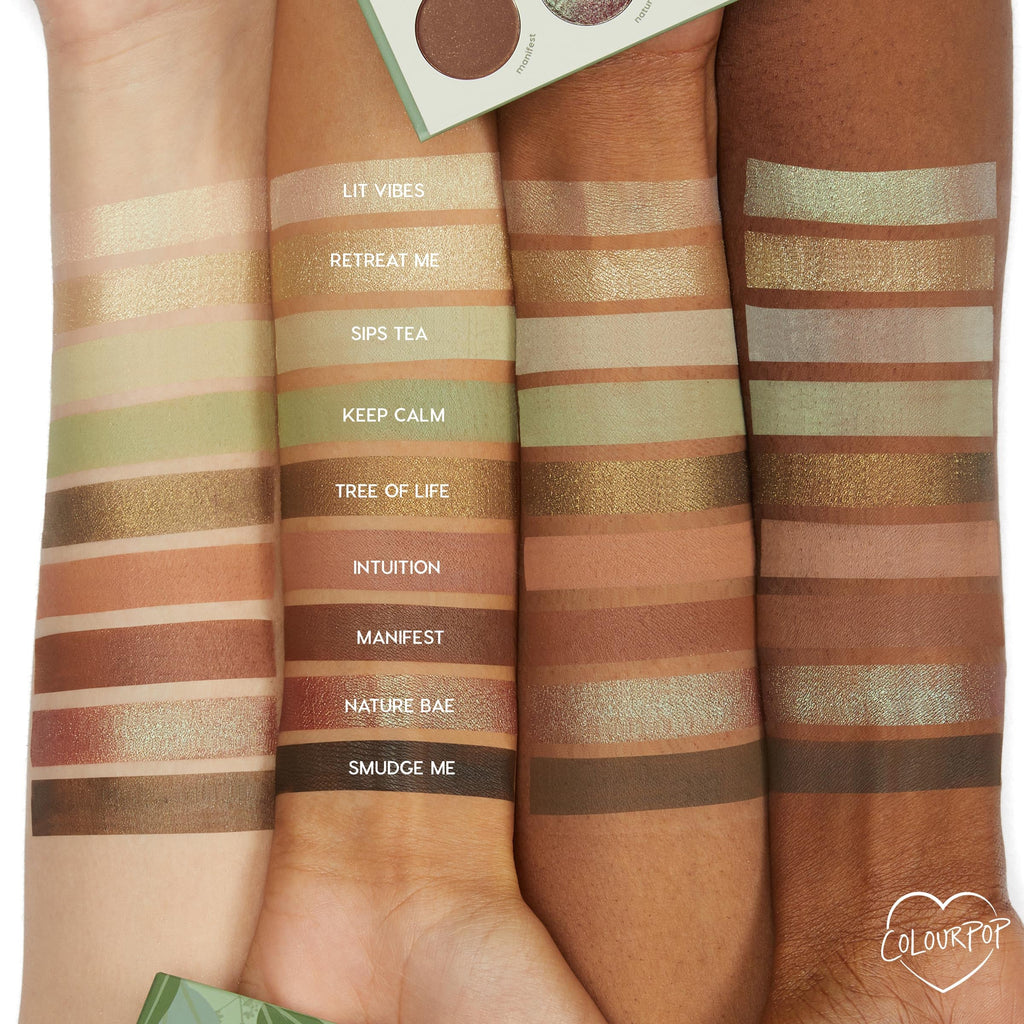 ColourPop Sage the Day Eyeshadow Palette — Sage & Olive, Matte & Metallic Finishes