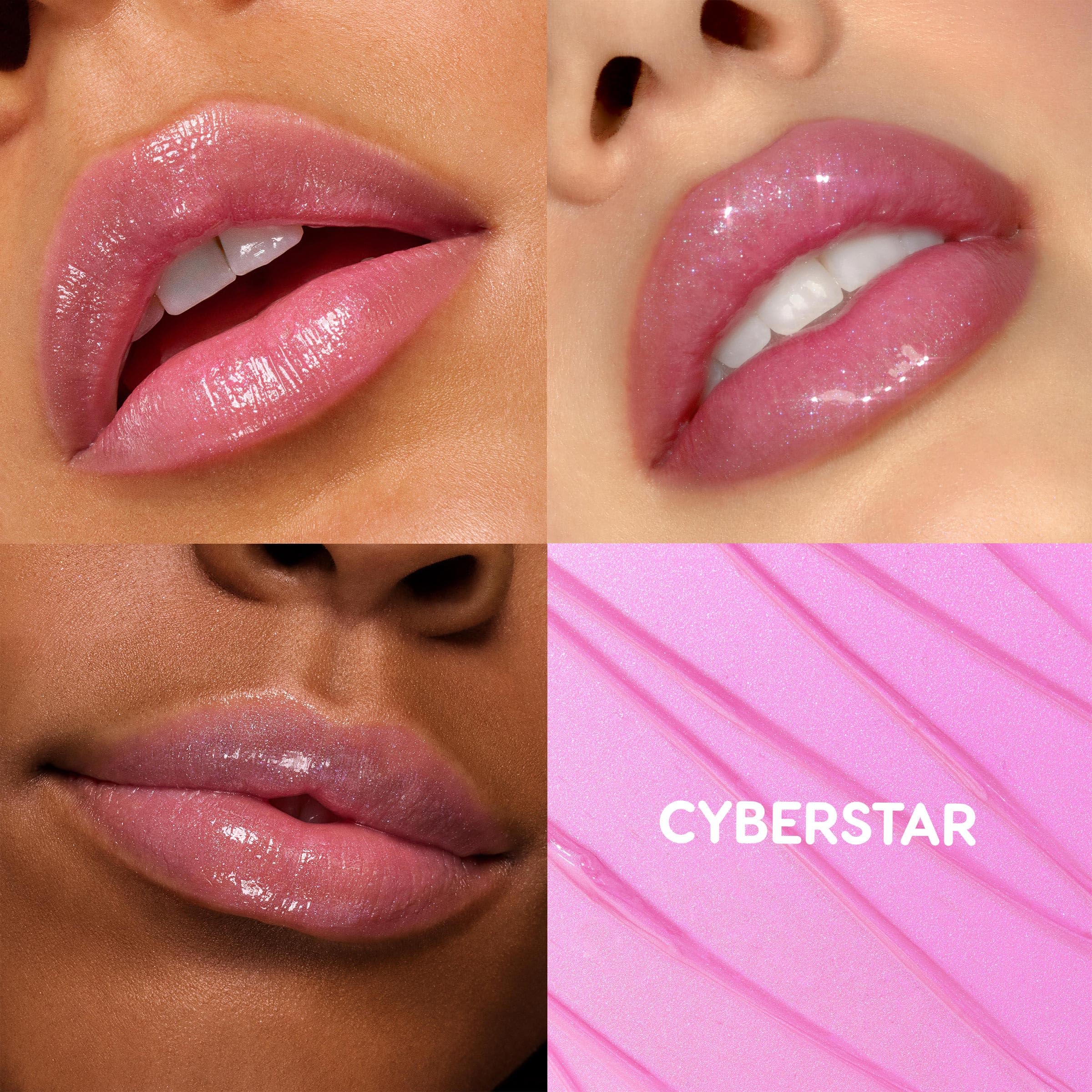 ColourPop So Juicy Plumping Lip Gloss Balm Cyberstar – Hydrating Pearl Finish, Buildable Color (0.07 oz)