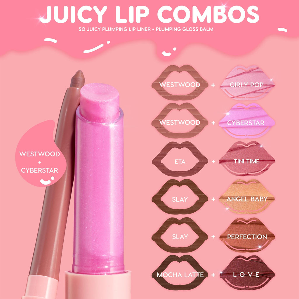 ColourPop So Juicy Plumping Lip Gloss Balm – Hydrating, Non-Sticky Pearl Finish