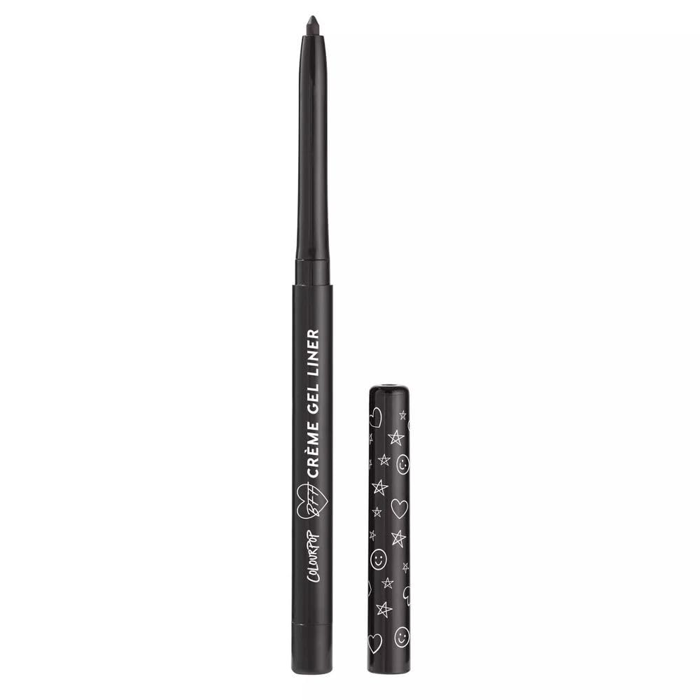 ColourPop Swerve Matte Creme Gel Eyeliner – Retractable Pencil, True Black, 0.2g