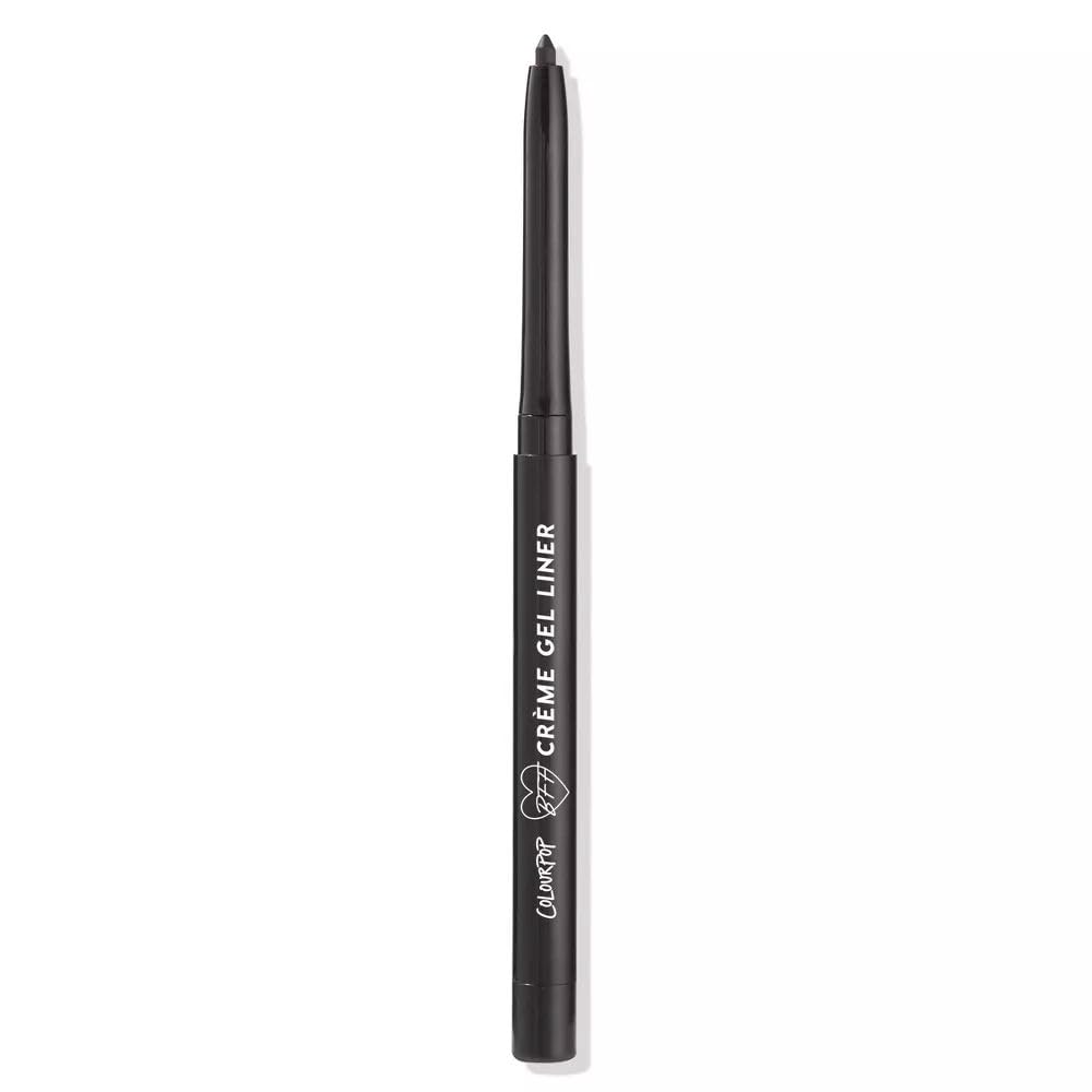 ColourPop Swerve Matte Creme Gel Eyeliner – Retractable Pencil, True Black, 0.2g