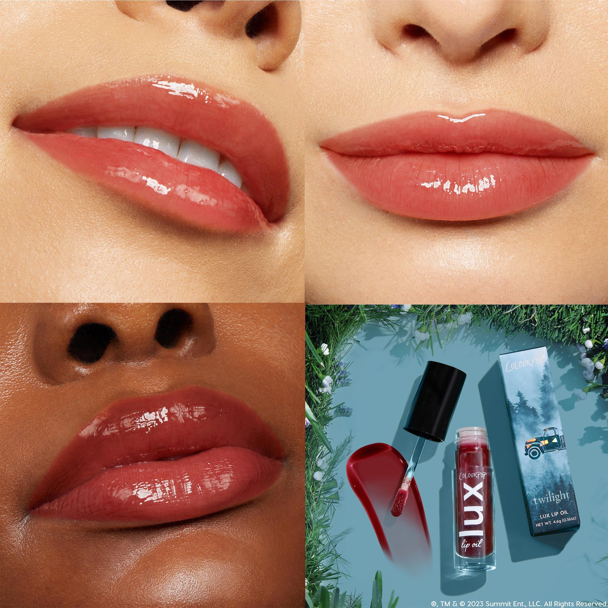 ColourPop x Twilight Lux Lip Oil – Hydrating Sheer Tint Lip Oil (0.16 oz) | Non-Greasy Nourishing Shine