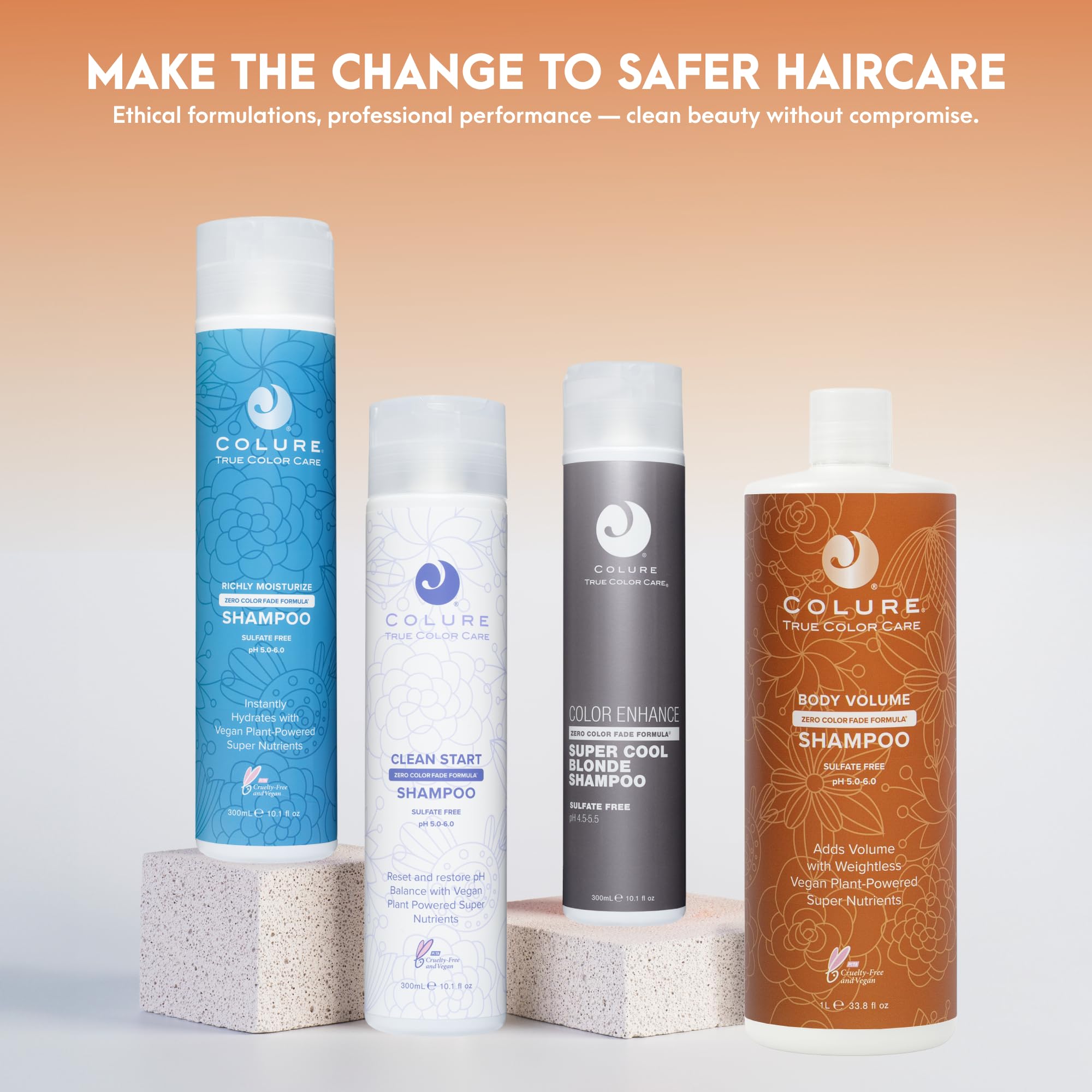 COLURE Body Volume Shampoo – 33 oz | Volumizing, Sulfate-Free Cleanser for Fine Hair