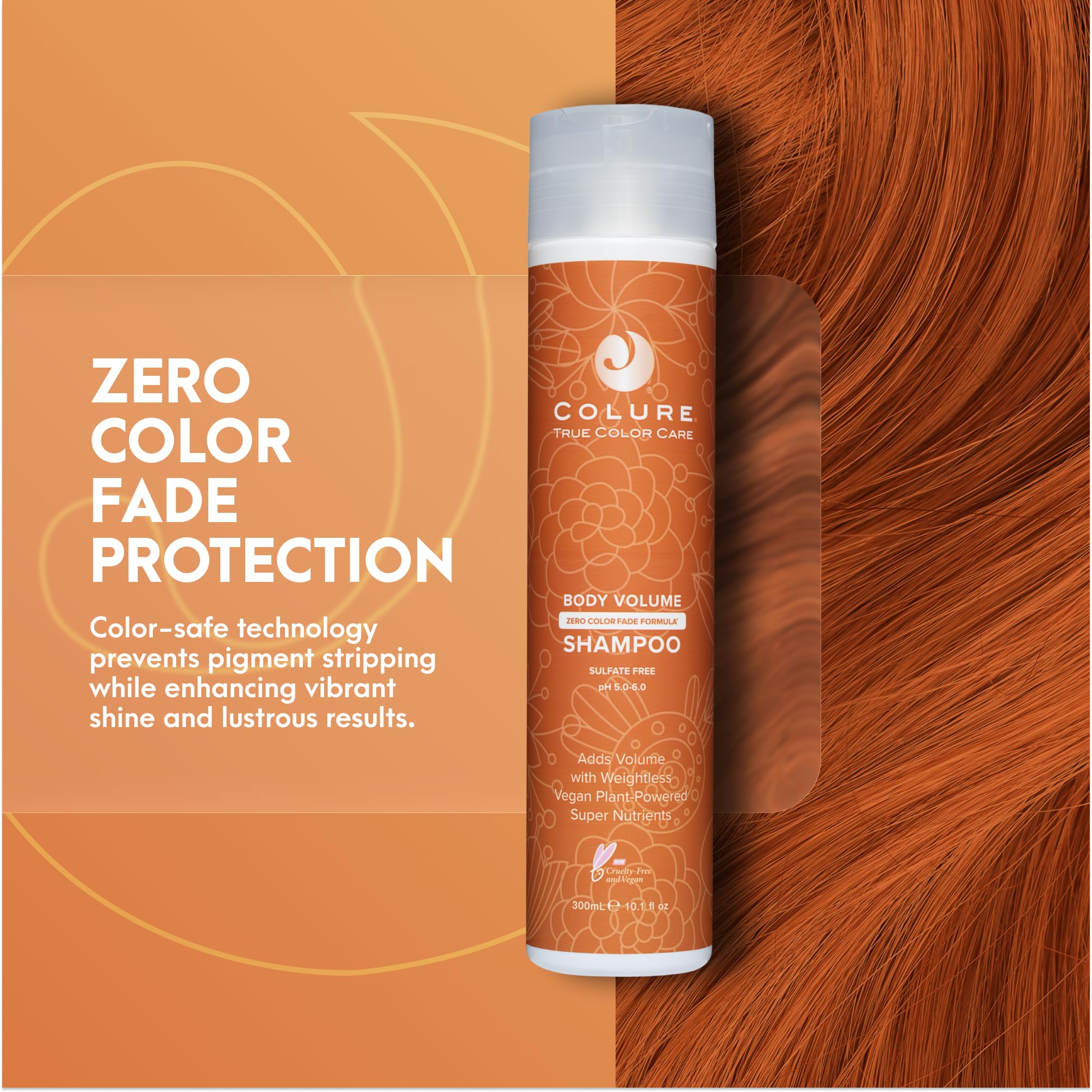 COLURE Body Volume Shampoo | Volumizing Cleanser for Fine Hair, 10 Fl Oz — Sulfate-Free, Color Care