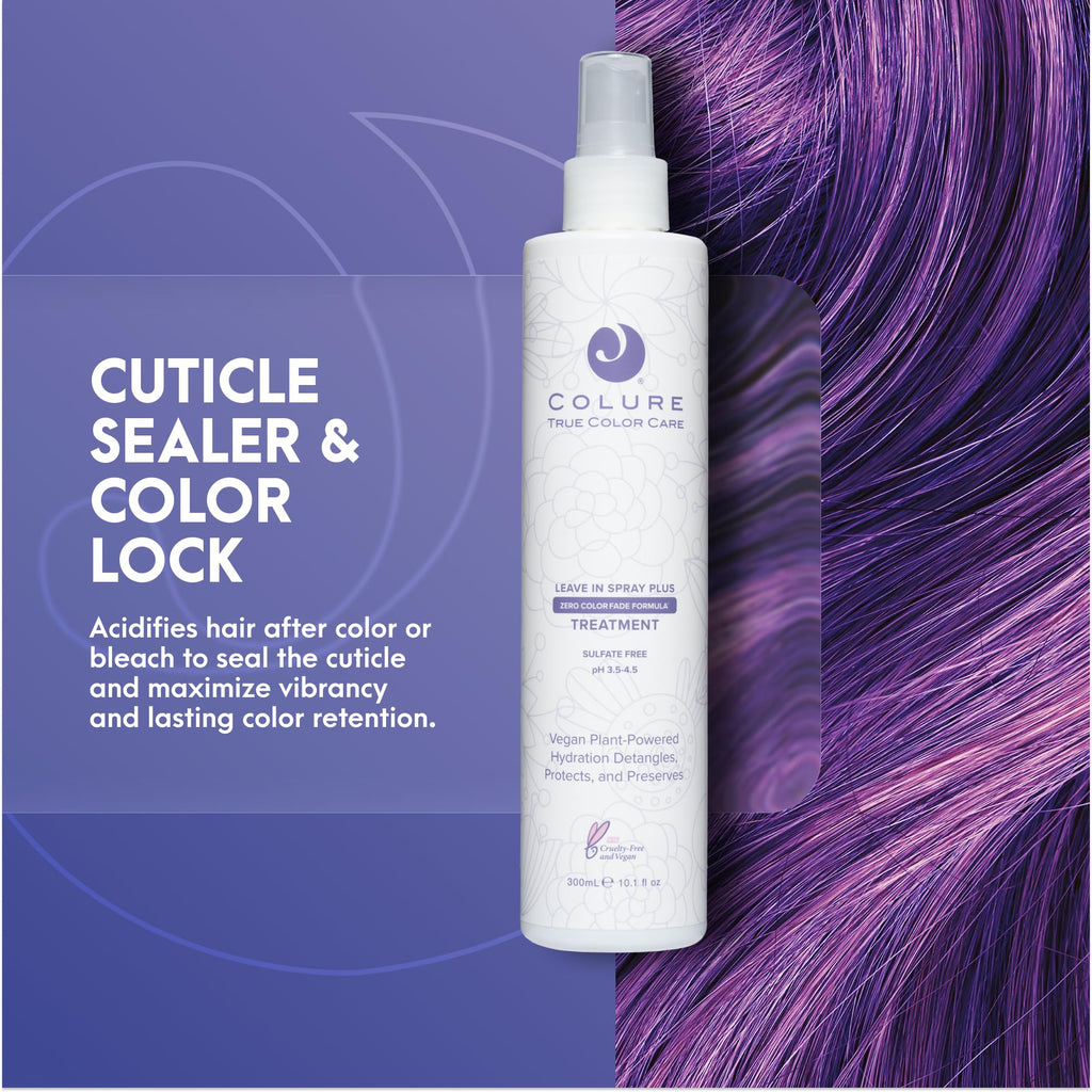 COLURE Leave-In Spray Plus – pH-Balancing Sealer & Detangler, Color Protection & Frizz Control, 10 oz