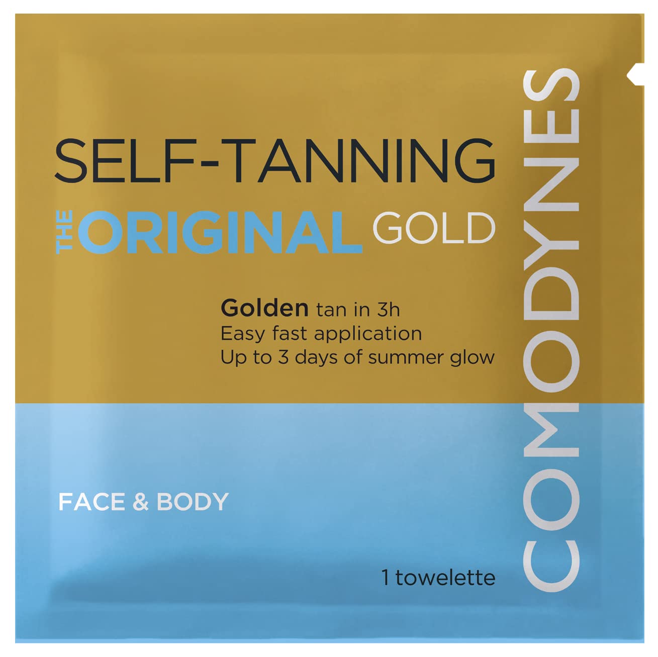 3-8 Pack COMODYNES Self-Tanning Wipes – Natural Bronzing for All Skin Types – Vegan