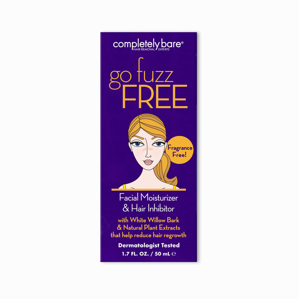 Completely Bare go fuzz FREE Face Moisturizer & Hair Inhibitor - Anti-Aging & Hair Minimizers