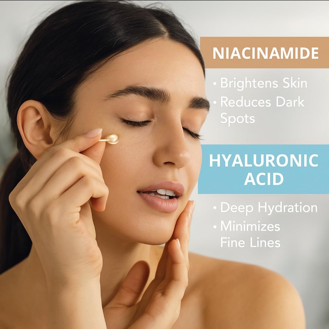 Concentrated Facial Serum Capsule Bundle Biodegradable | Niacinamide & Hyaluronic Acid (2 Packs)