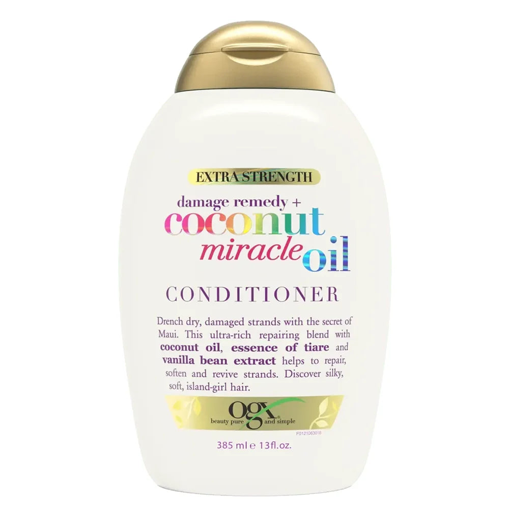 OGX Coconut Miracle Oil Conditioner Frizz Control & Repair for Dry, Damaged Hair 13 oz