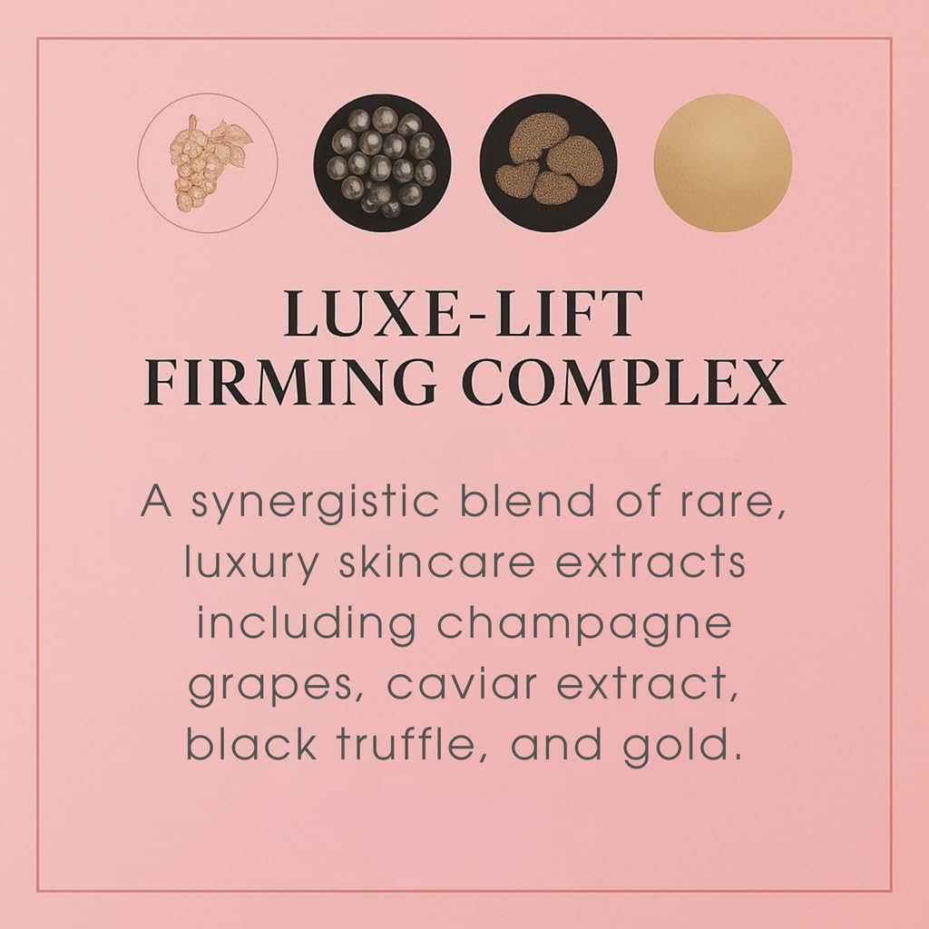 Consult Beaute Champagne Lift Firming Facial Moisture Cream – Temporary Skin Tightener for Face & Neck