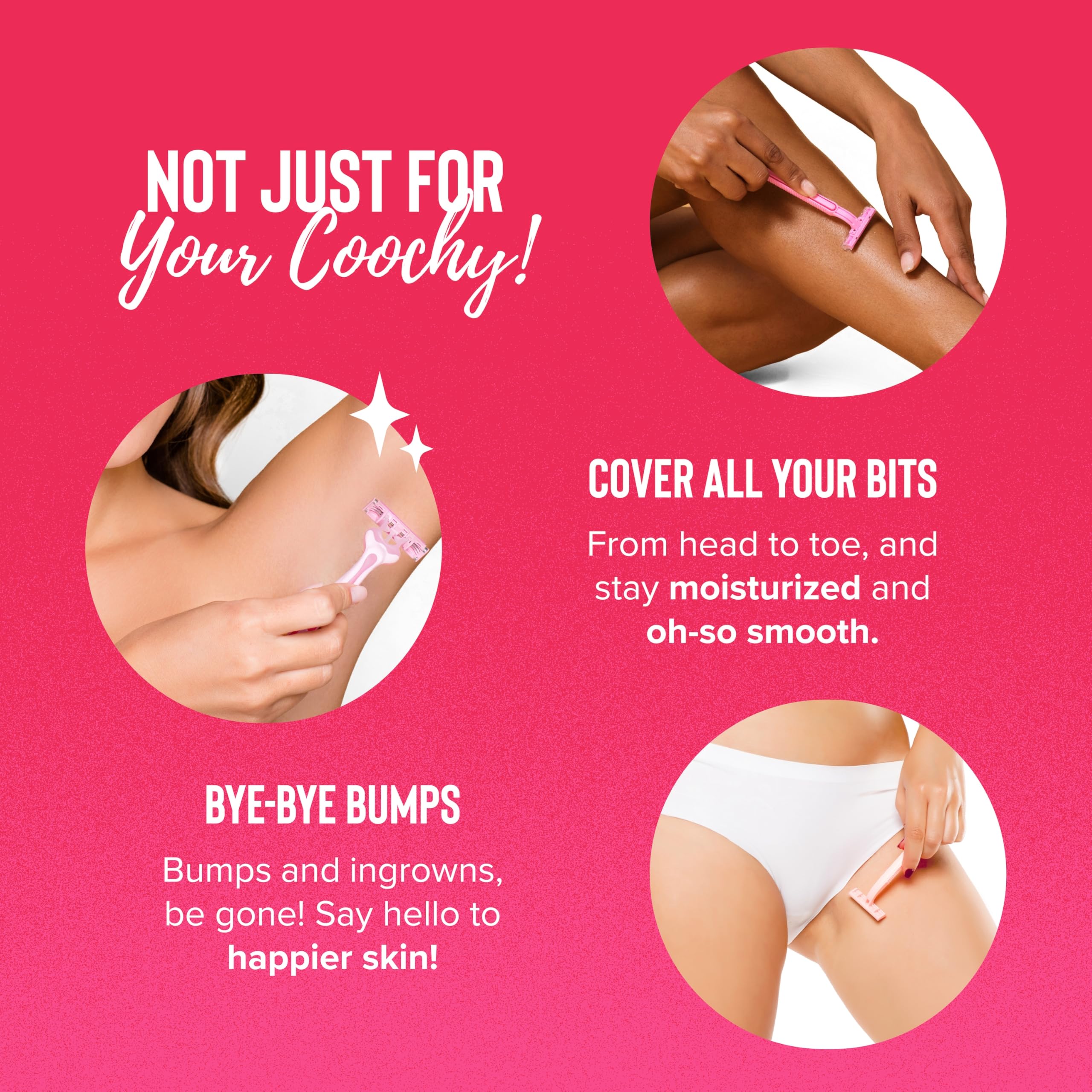 Coochy Shave Cream – Moisturizing Shaving Lotion for Bikini, Underarms & Legs | 12.5 oz