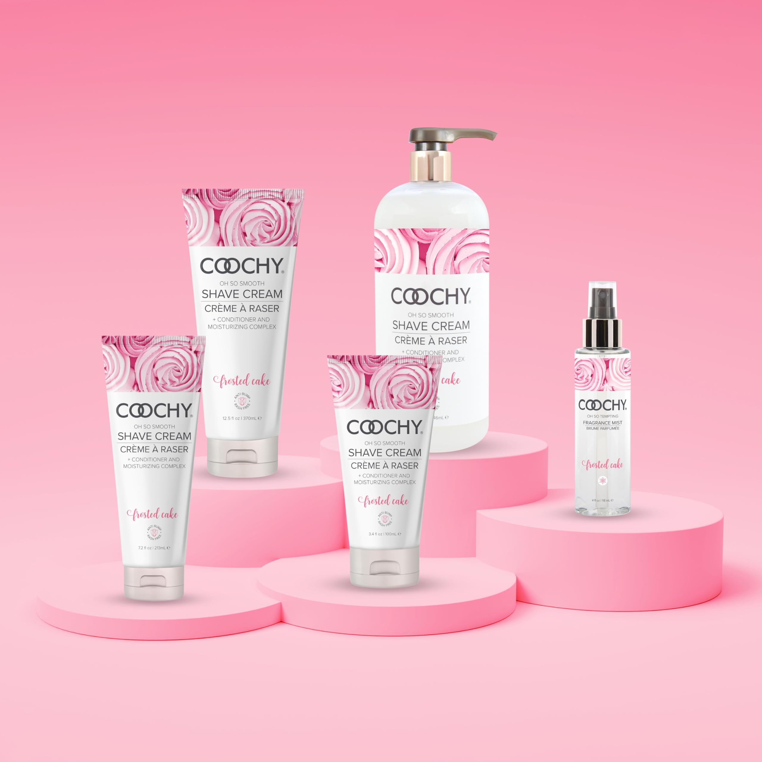 Coochy Shave Cream – Moisturizing Shave Lotion for Bikini, Underarms & More | Frosted Cake 7.2 oz