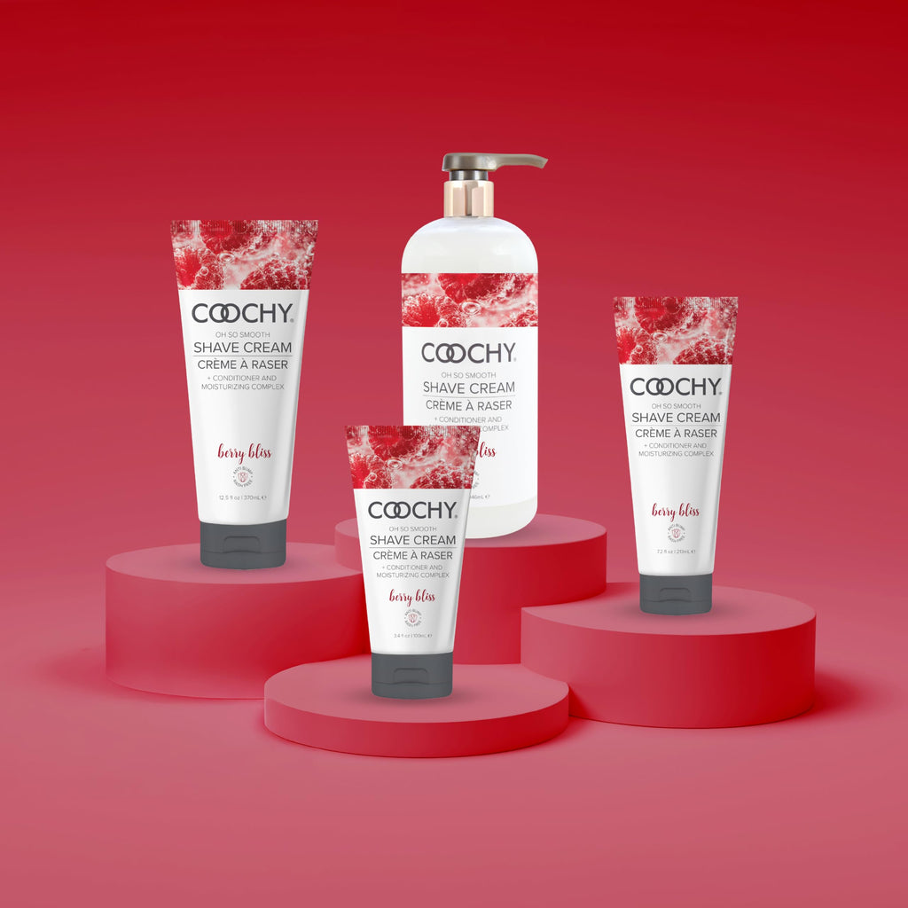 Coochy Shave Cream Berry Bliss - Rash-Free Hydrating Shaving Lotion (12.5 oz)