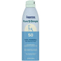 Coppertone Pure & Simple Zinc Oxide SPF 50 Spray – Fragrance-Free, Water-Resistant (5 oz)