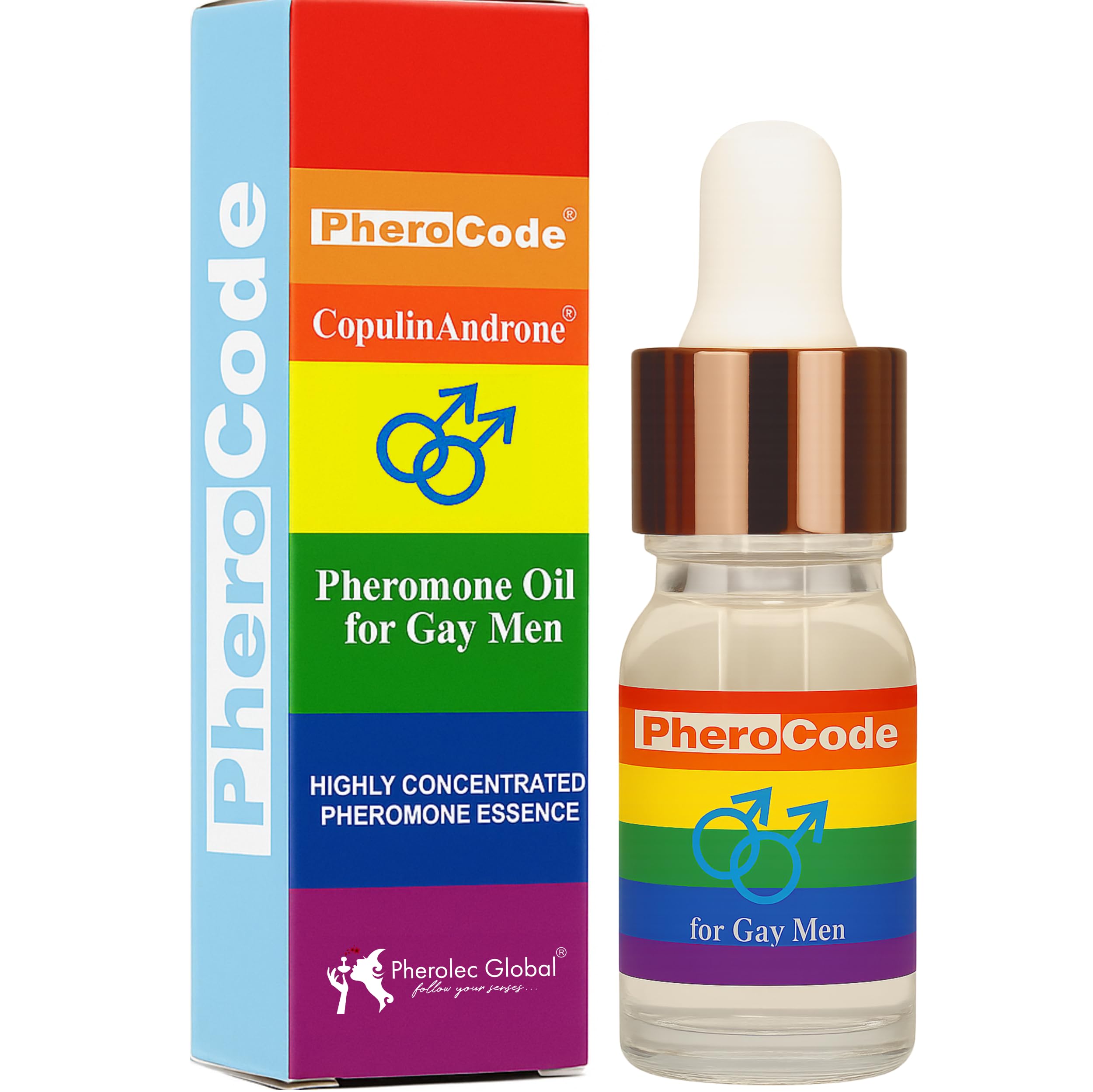 CopulinAndrone PheroCode Extra Strong Pheromone Cologne for Gay Men – Up to 48 Hours, Natural Formula
