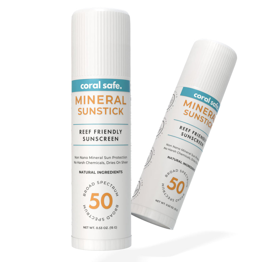 Coral Safe Reef Safe SPF 50 Mineral Face Stick 2 Pack – Hawaii & Mexico Approved