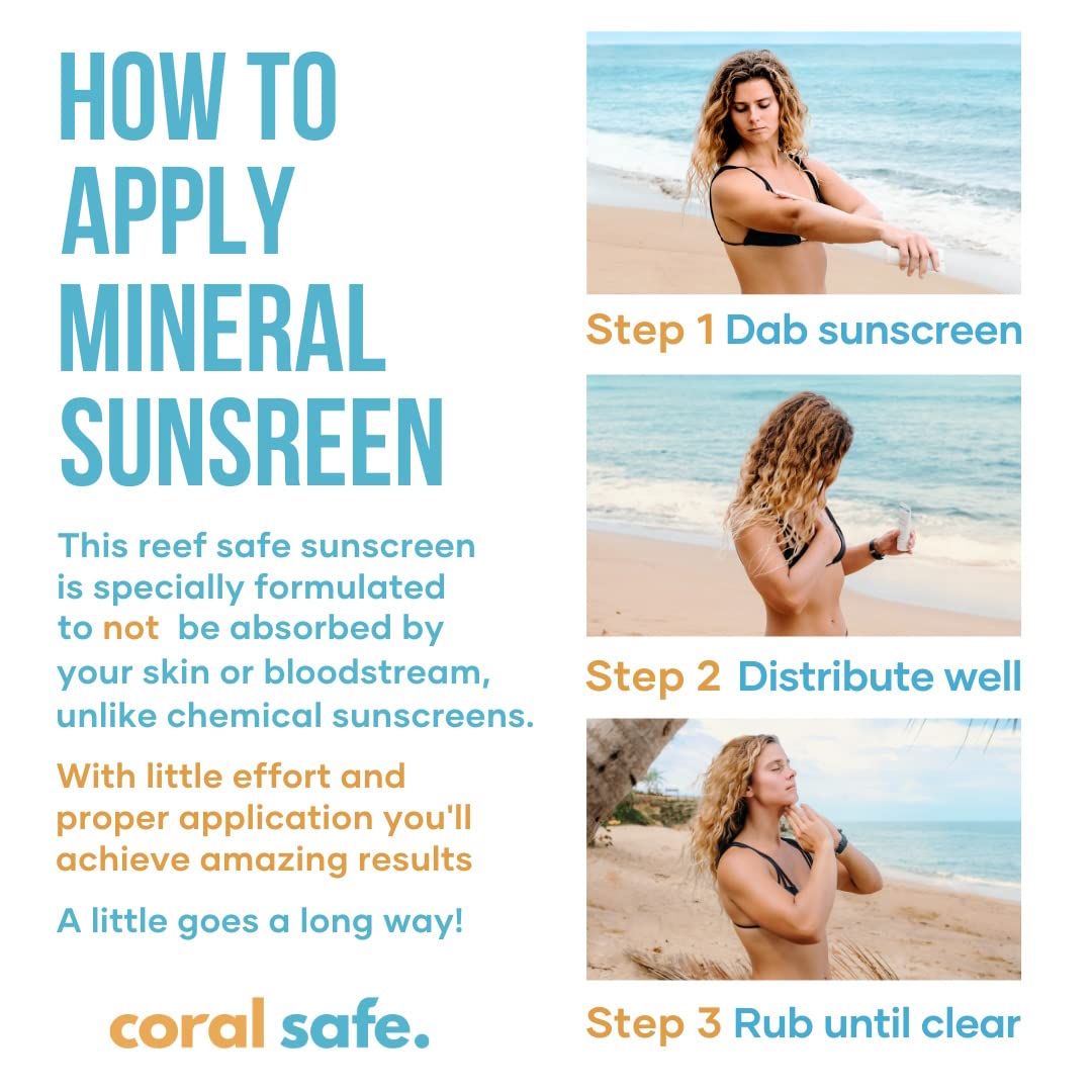 Coral Safe Reef Safe SPF 50 Mineral Face Stick 2 Pack – Hawaii & Mexico Approved