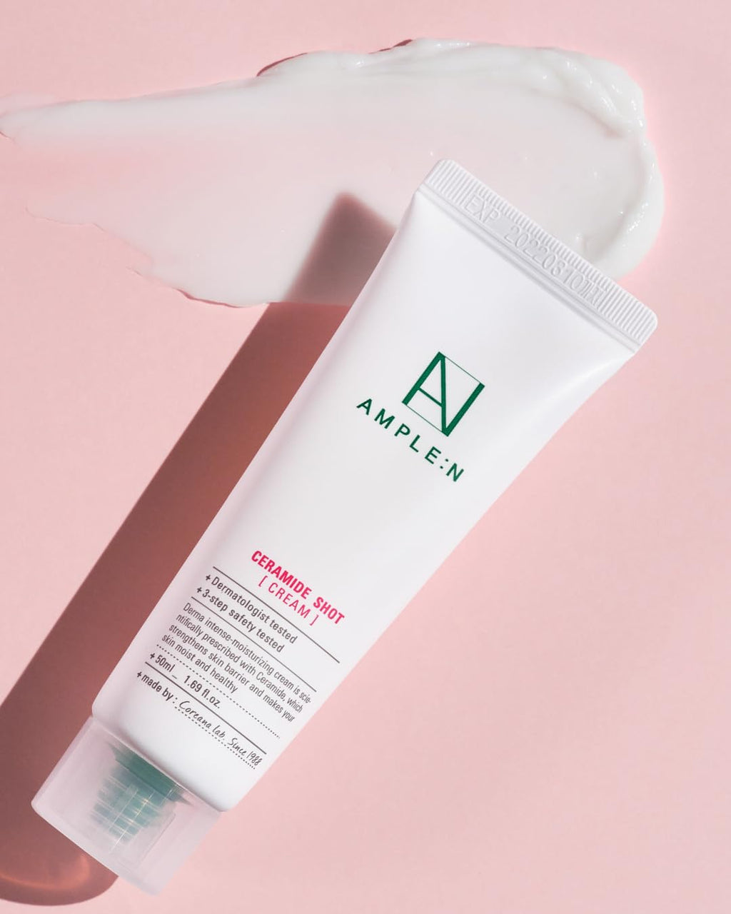 CORÉANA AMPLE:N Ceramide Shot Cream – Hydrating Unscented Moisturizer for Dry & Sensitive Skin (1.69 oz)