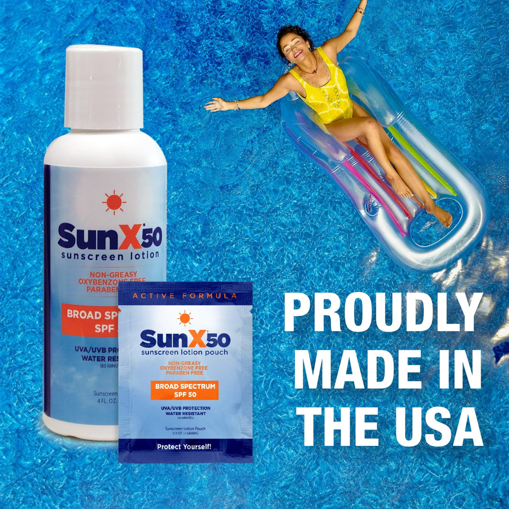 CoreTex Sun X 50 SPF Sunscreen Lotion – Oil-Free, 80-Minute Water-Resistant