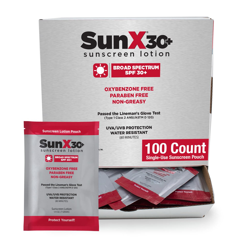 CoreTex Sun X 30+ SPF Packets – Travel-Size, Paraben/Oxybenzone/Oil-Free, Reef Safe, 80-Minute Water-Resistant Broad Spectrum