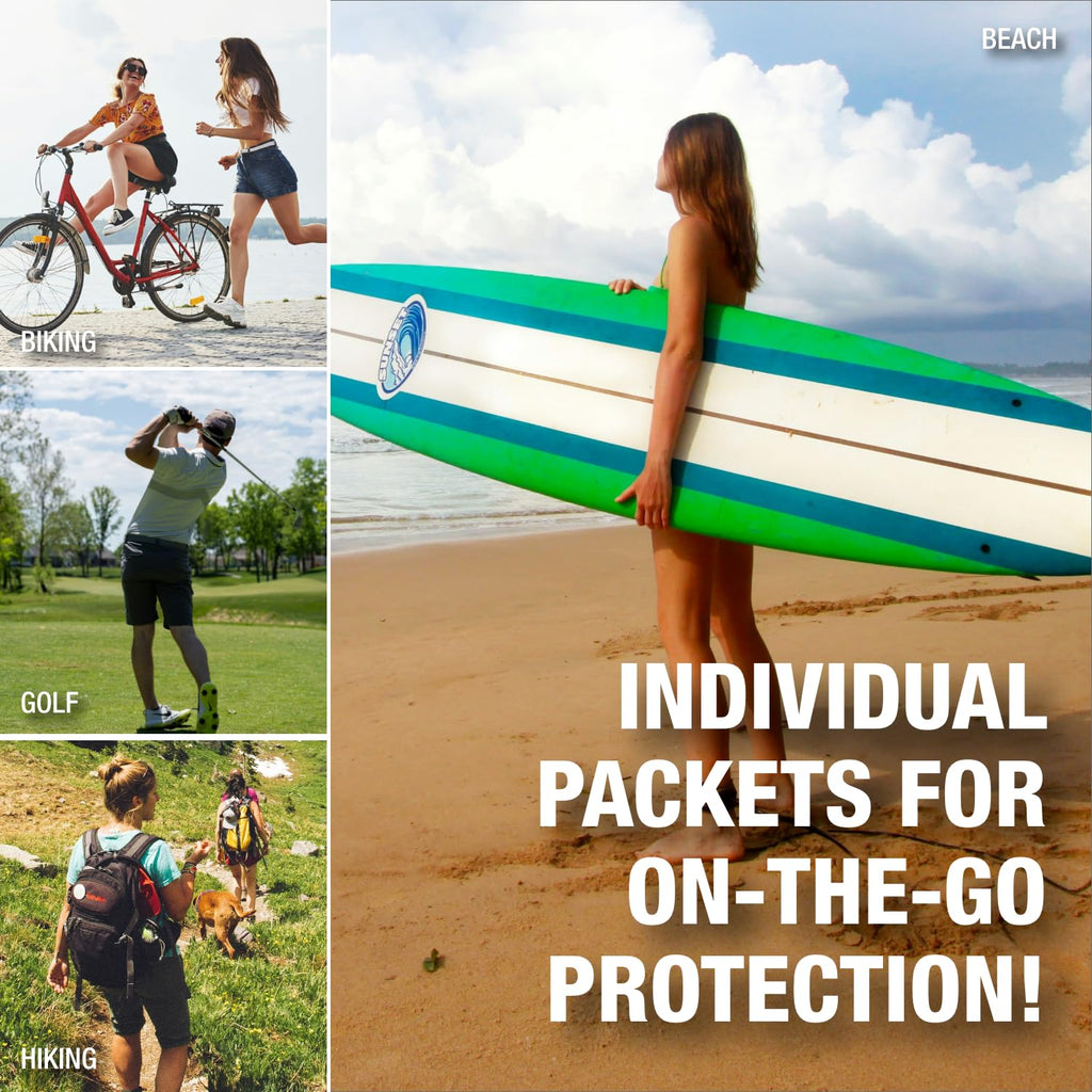 CoreTex Sun X 30+ SPF Packets – Travel-Size, Paraben/Oxybenzone/Oil-Free, Reef Safe, 80-Minute Water-Resistant Broad Spectrum