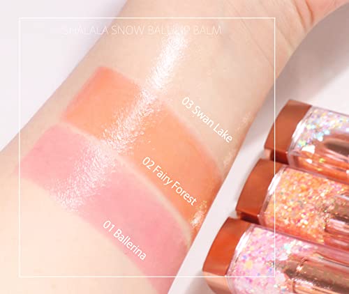 CORINGCO Sparkle Changes Color Lip Balm #03 Swan Lake – Glitter Lip Care