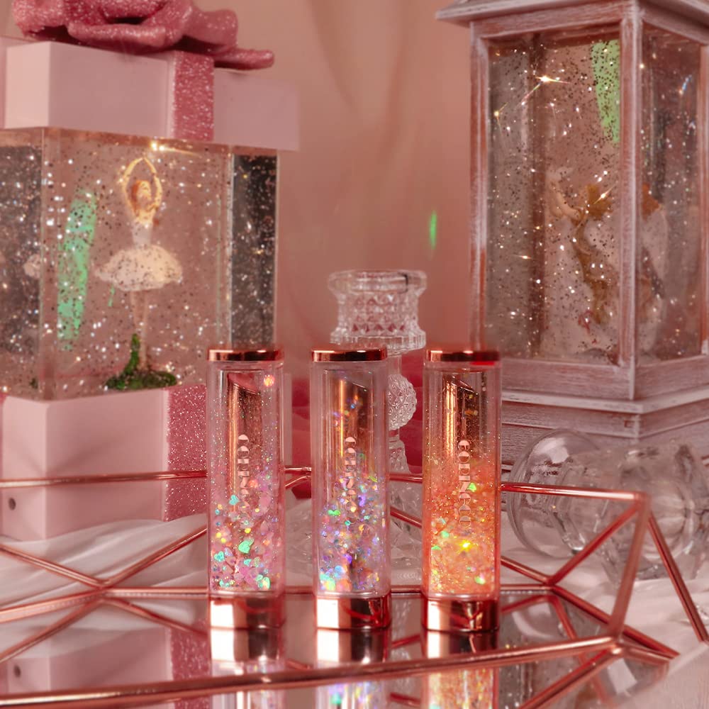 CORINGCO Sparkle Changes Color Lip Balm #03 Swan Lake – Glitter Lip Care
