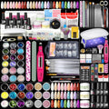 COSCELIA Acrylic Nail Kit for Beginners | All-in-One 3 Powders & 6 Gel Polishes