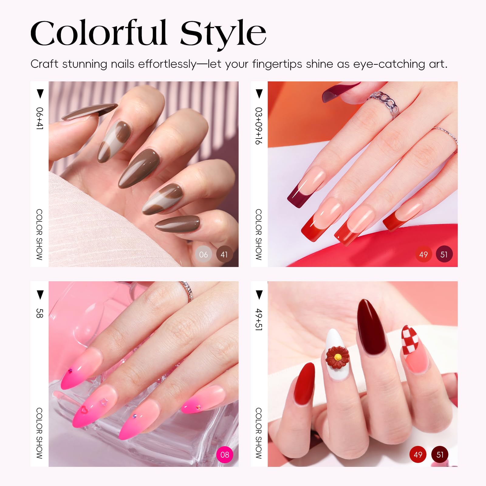 COSCELIA 67pc Gel Nail Kit with UV Light | 25 Gel Polishes + 15 Poly Extension Gels – Beginner Friendly