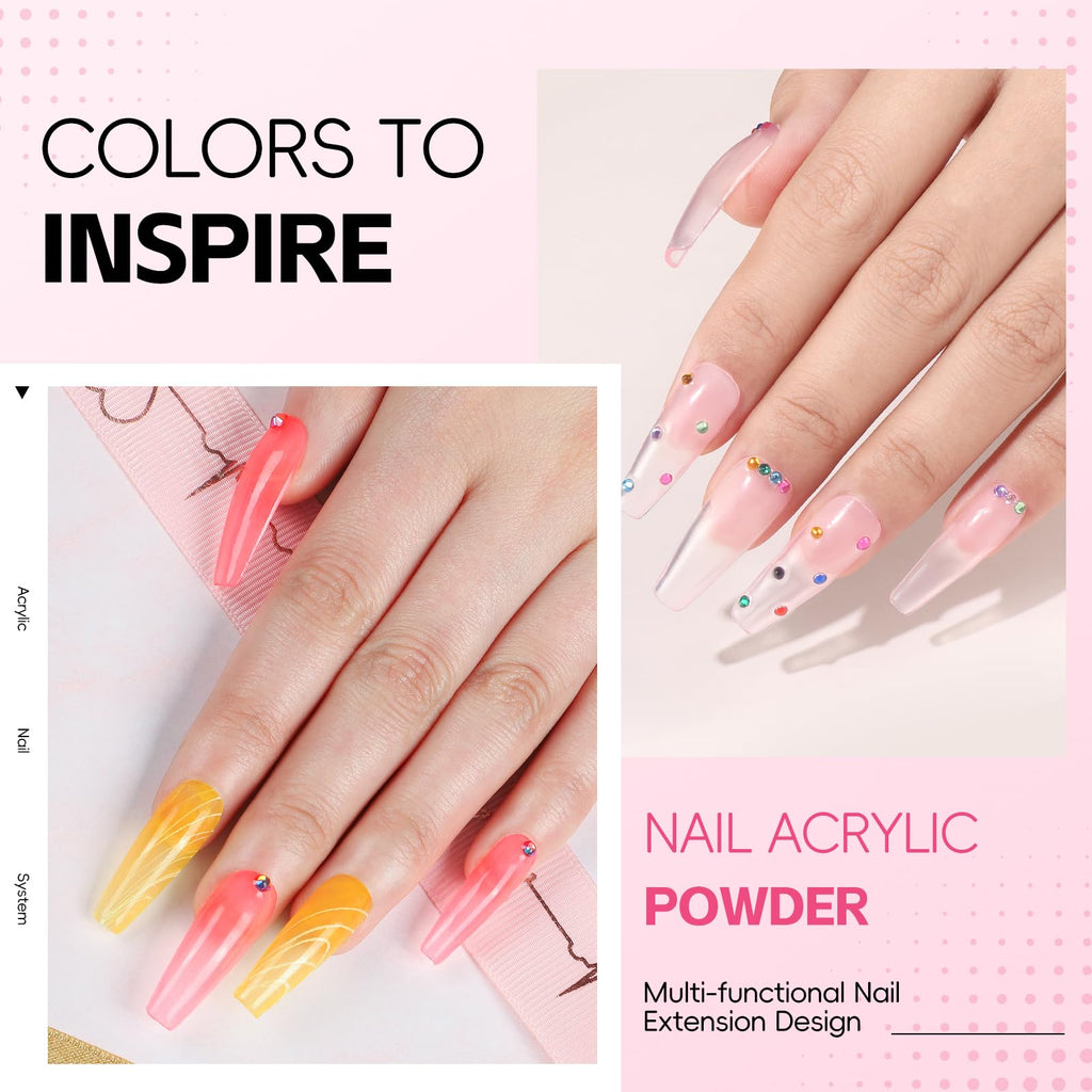 COSCELIA Acrylic Nail Kit for Beginners – Drill & UV Light Included