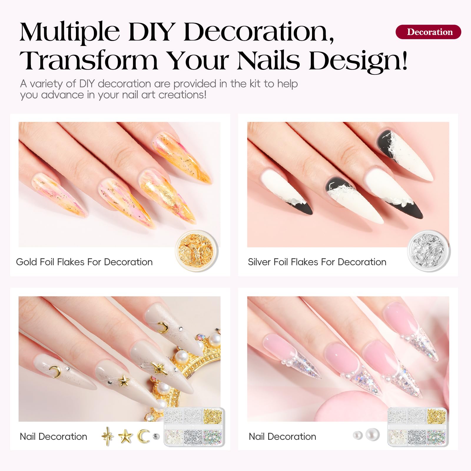 COSCELIA 67pc Gel Nail Kit with UV Light | 25 Gel Polishes + 15 Poly Extension Gels – Beginner Friendly