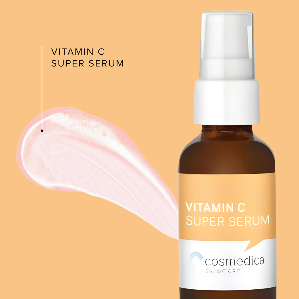 Cosmedica Skincare Facial Serum Trio – Vitamin C, Retinol 2.5%, Hyaluronic Acid