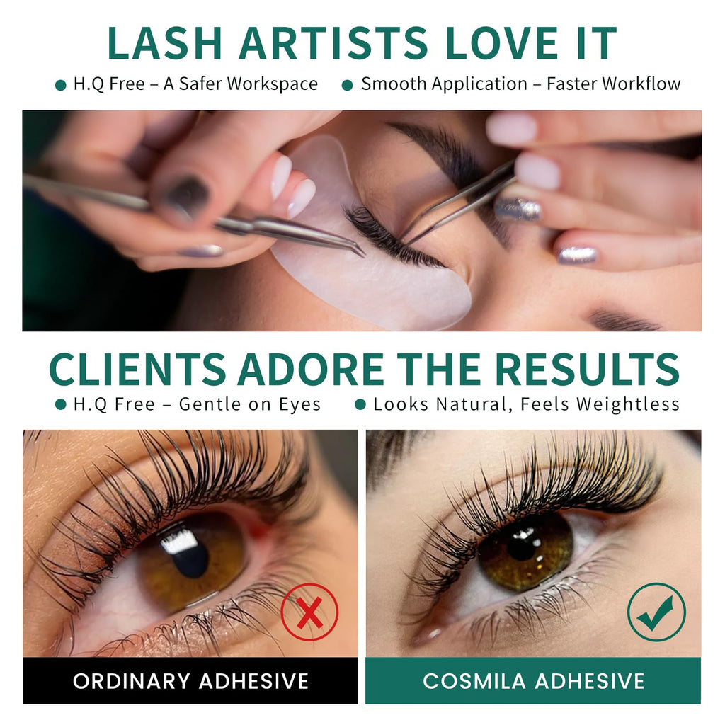 COSMILA Classic Eyelash Extension Glue – HQ Free, Made in Japan, All-Climate, 8 Weeks Retention – 5ml (2–3s)