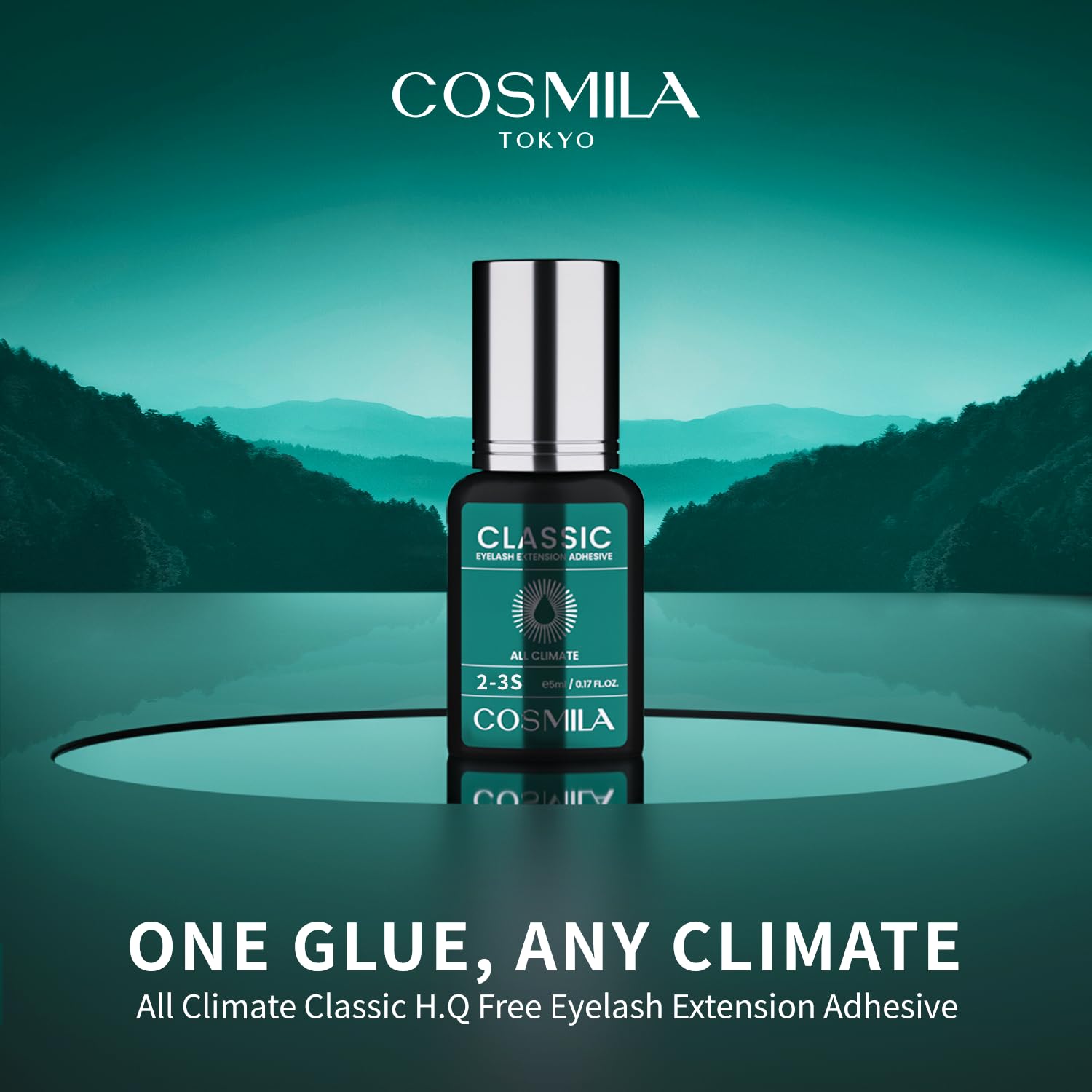 COSMILA Classic Eyelash Extension Glue – HQ Free, Made in Japan, All-Climate, 8 Weeks Retention – 5ml (2–3s)