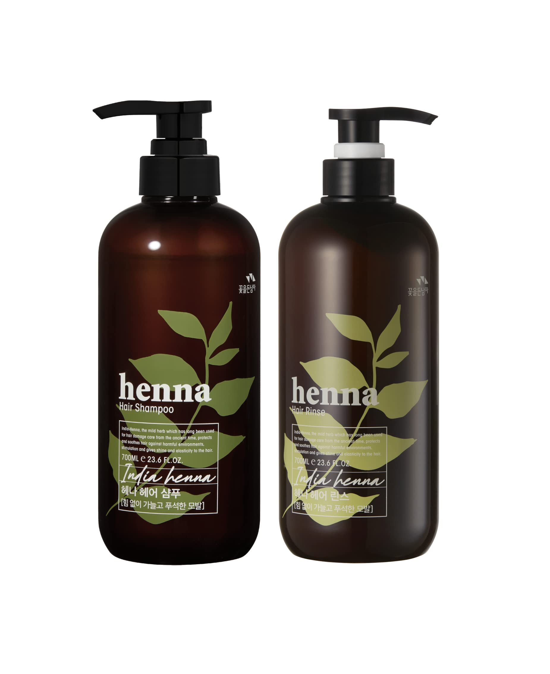COSMOCOS Henna Hair Shampoo 700ml + Rinse 700ml – Strengthening & Nourishing Hair Care