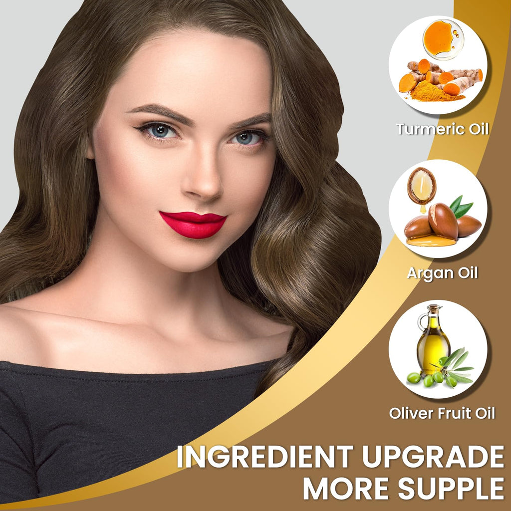 COSMTEK Chestnut Brown Hair Dye Shampoo – Semi-Permanent Color, Gray Coverage, 16.9 oz