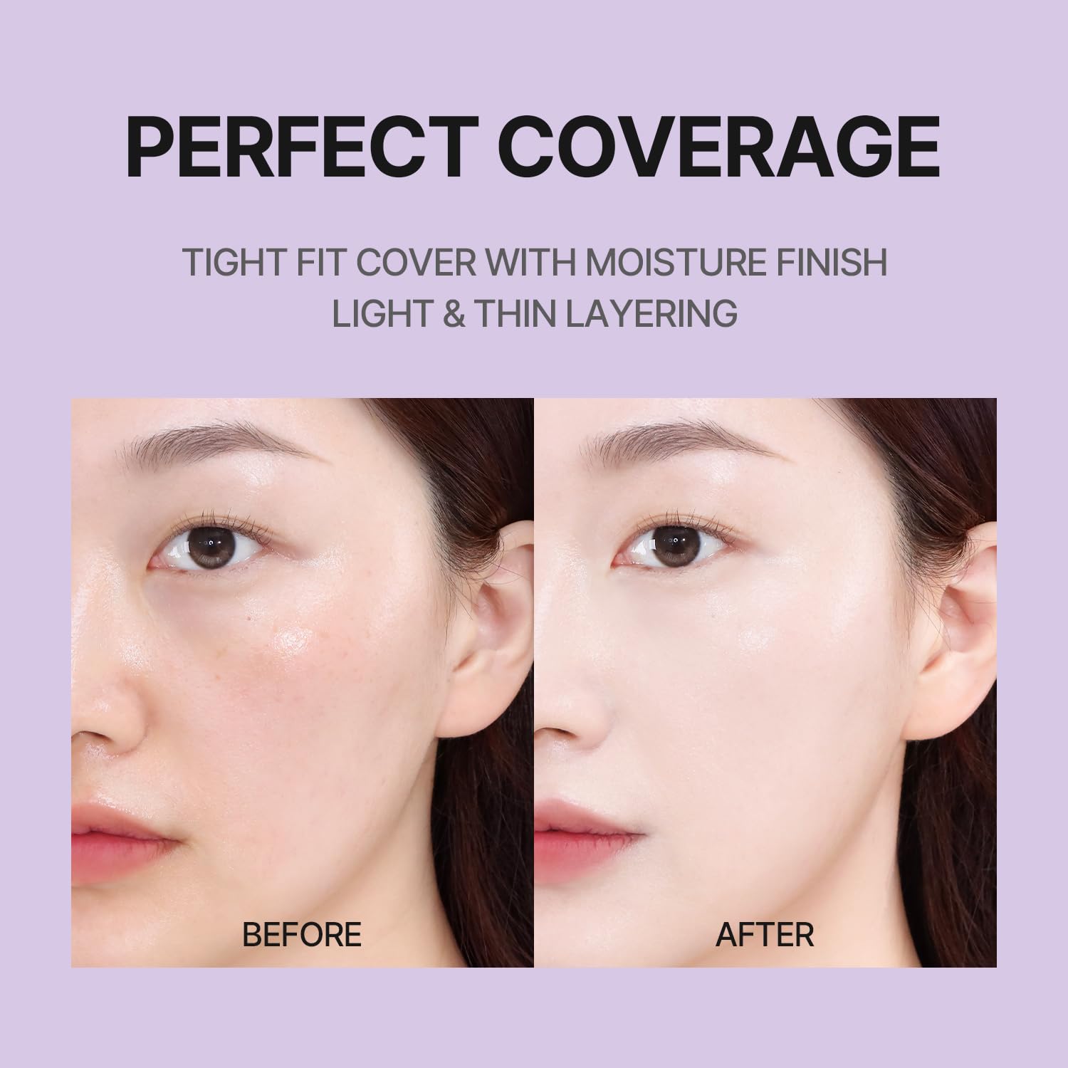 COSNORI Panthenol Barrier Cushion Foundation – Lightweight Dewy Coverage, Long-Wear (01 Ivory, 0.41 fl oz)